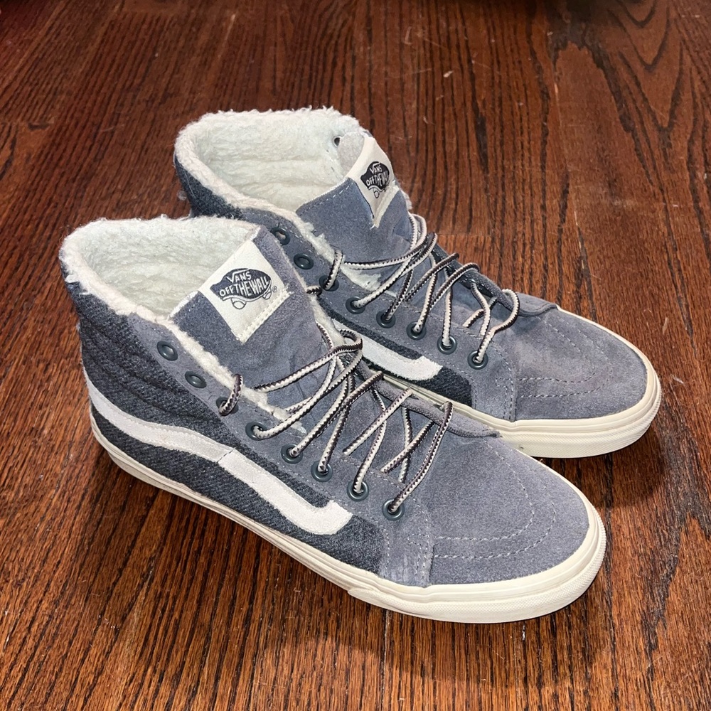Fur Lined High Top Vans